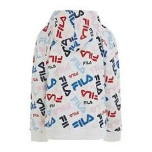 NWT FILA Kids' Hoodie Multicolor All-Over Print Girls Youth Size S 7/8